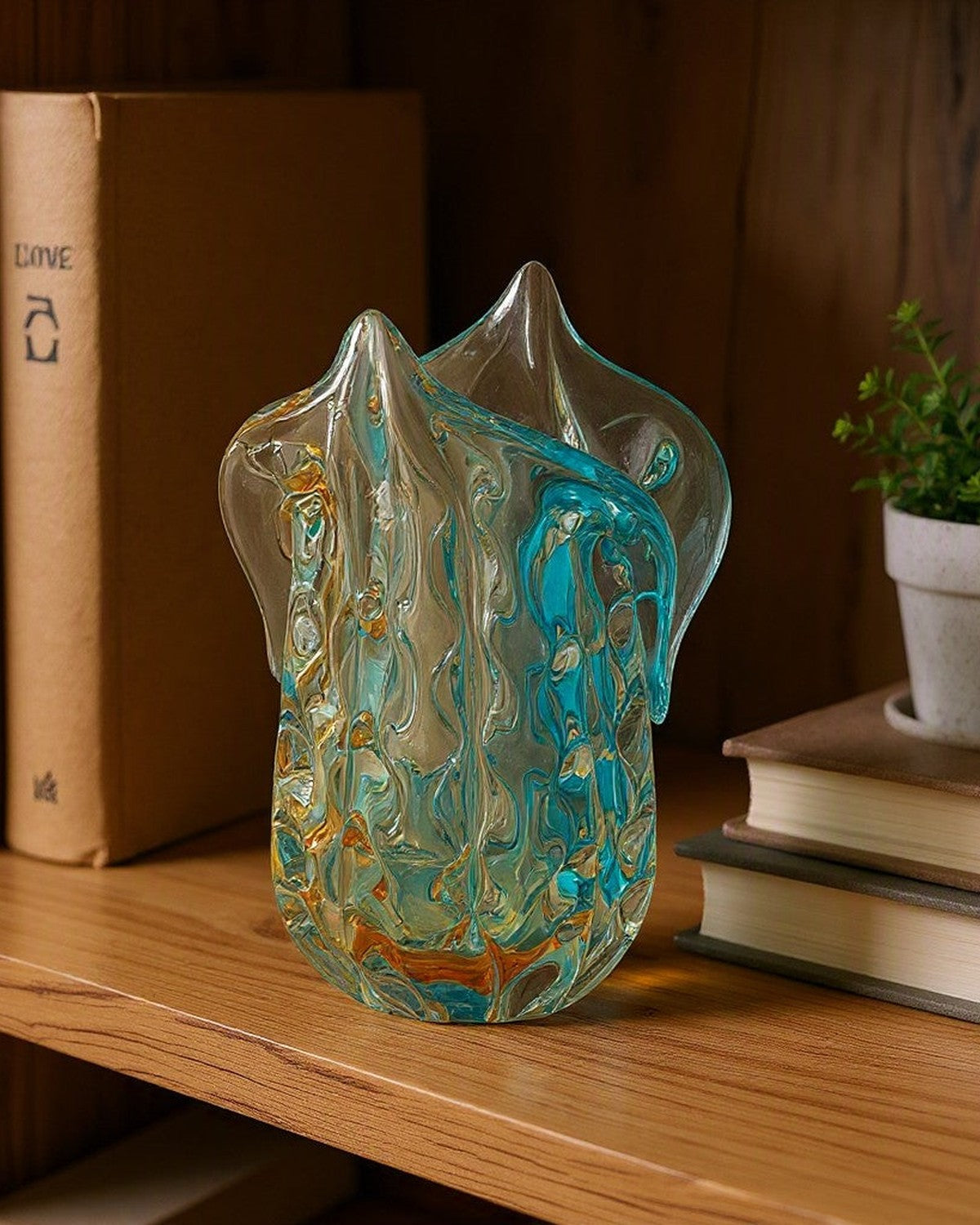 concave-petal-glass-vase FB-E26021B shelf
