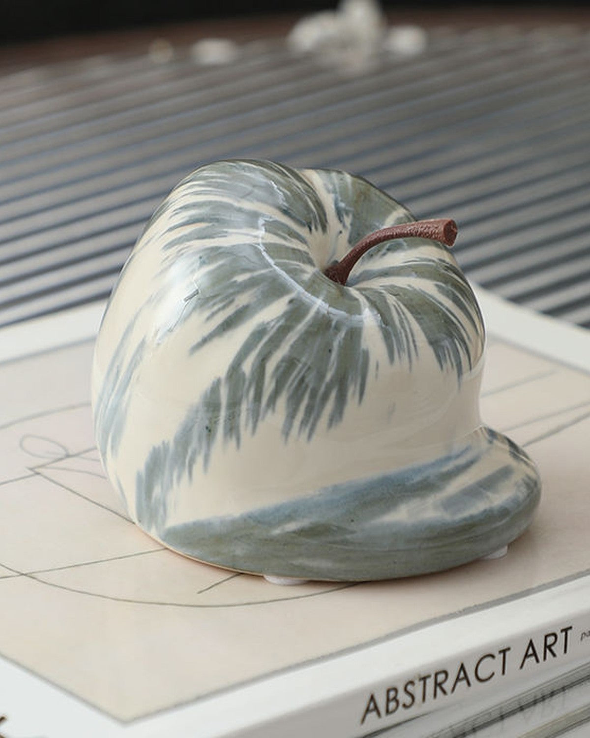 Fun Apple Ceramic Sculpture