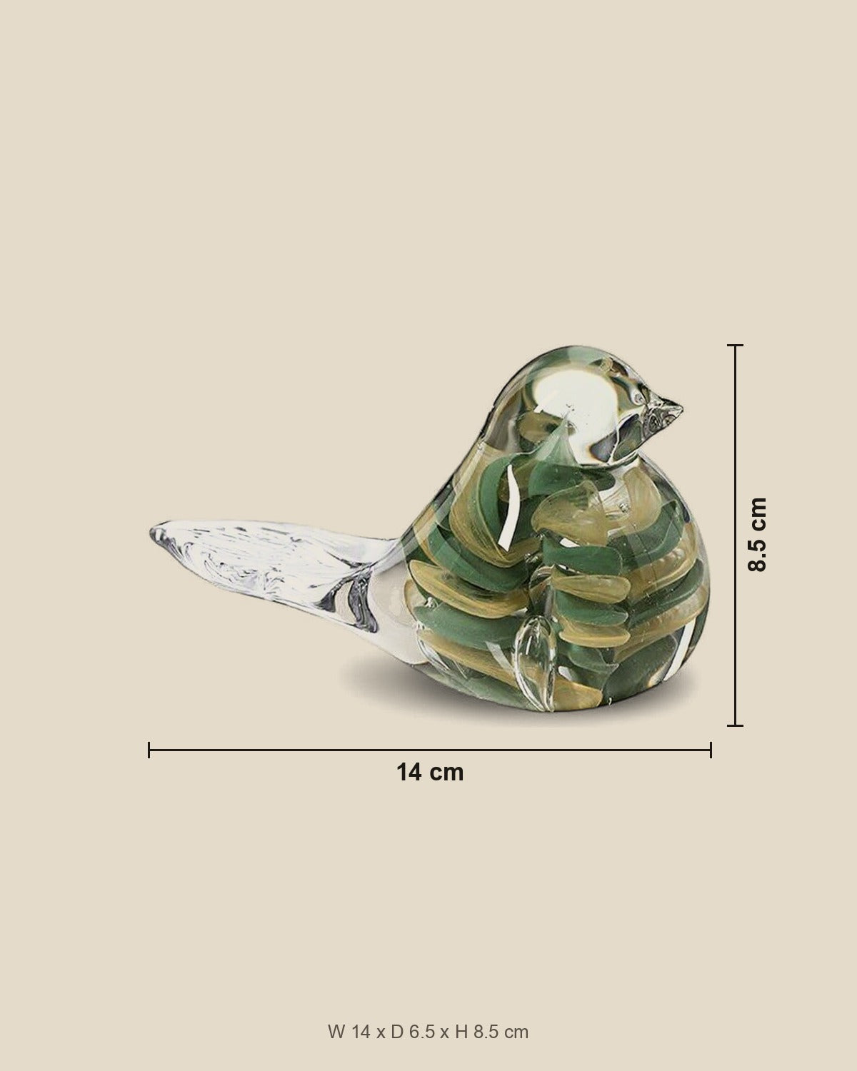 cascading-bird-glass-ornament FB-E25040C size_reference