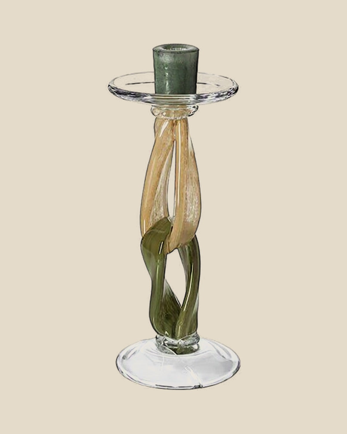 Twig Handmade Glass Candlestick