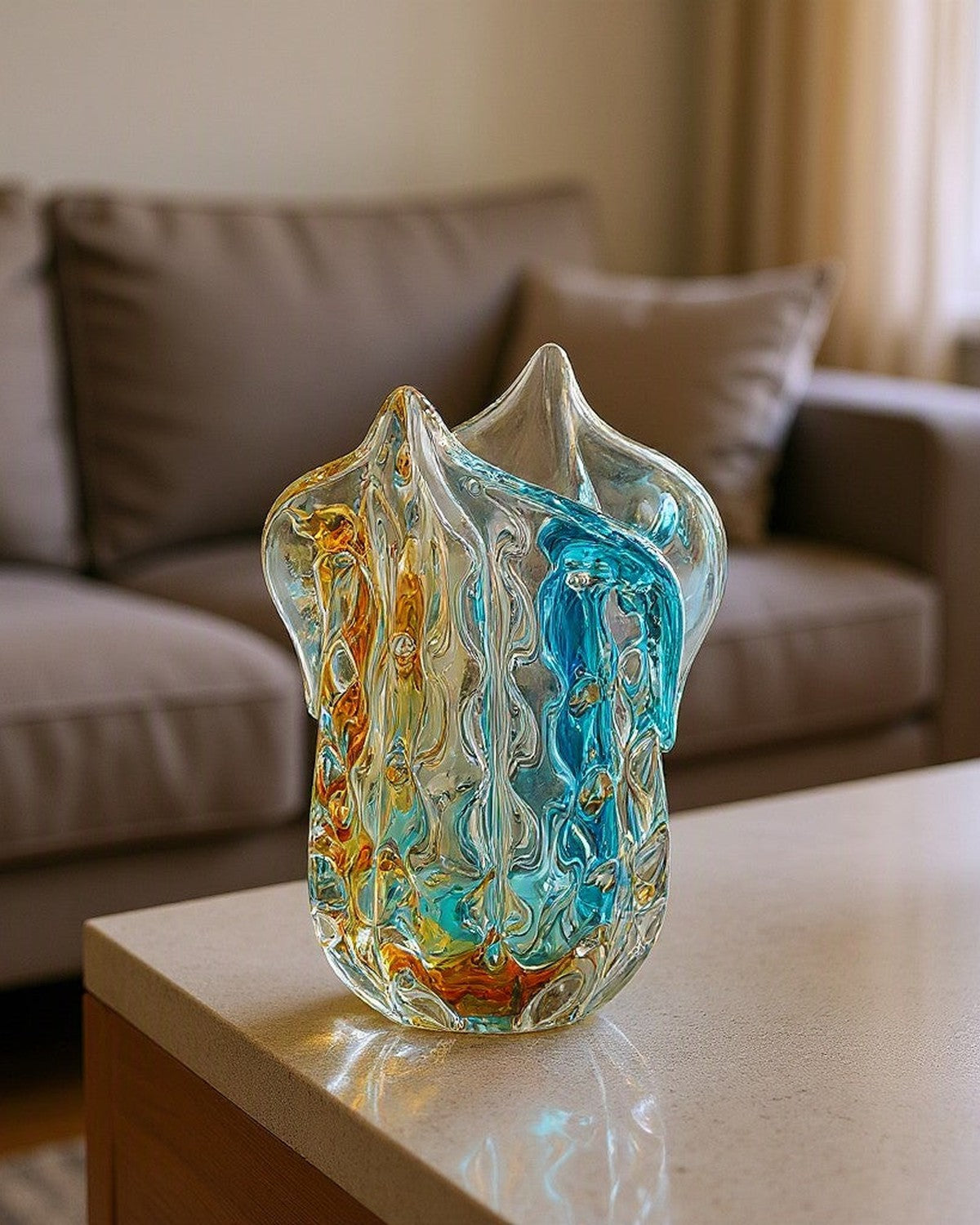 concave-petal-glass-vase FB-E26021B living_room