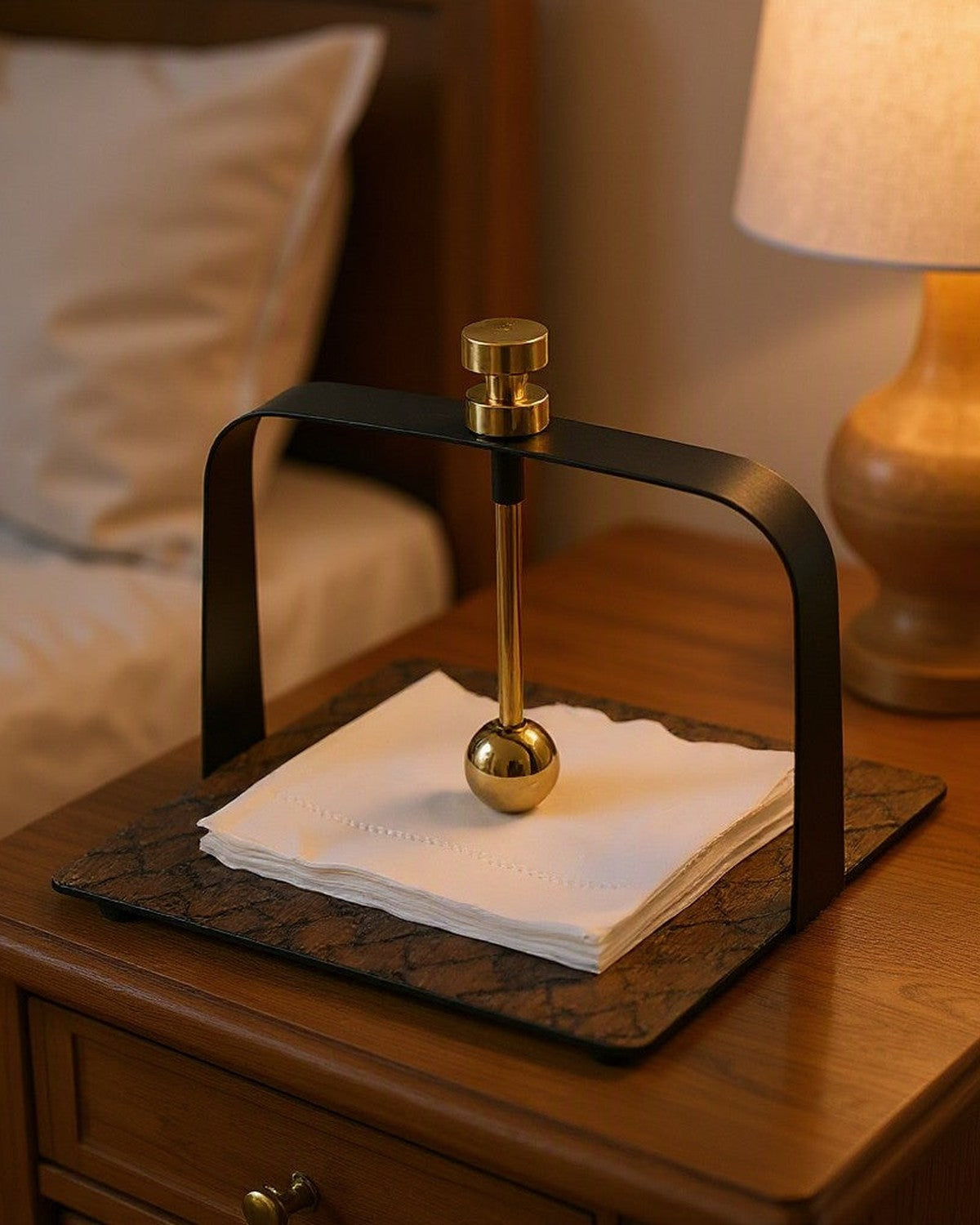 wood-veneer-tissue-holder FB-W26057A bedroom
