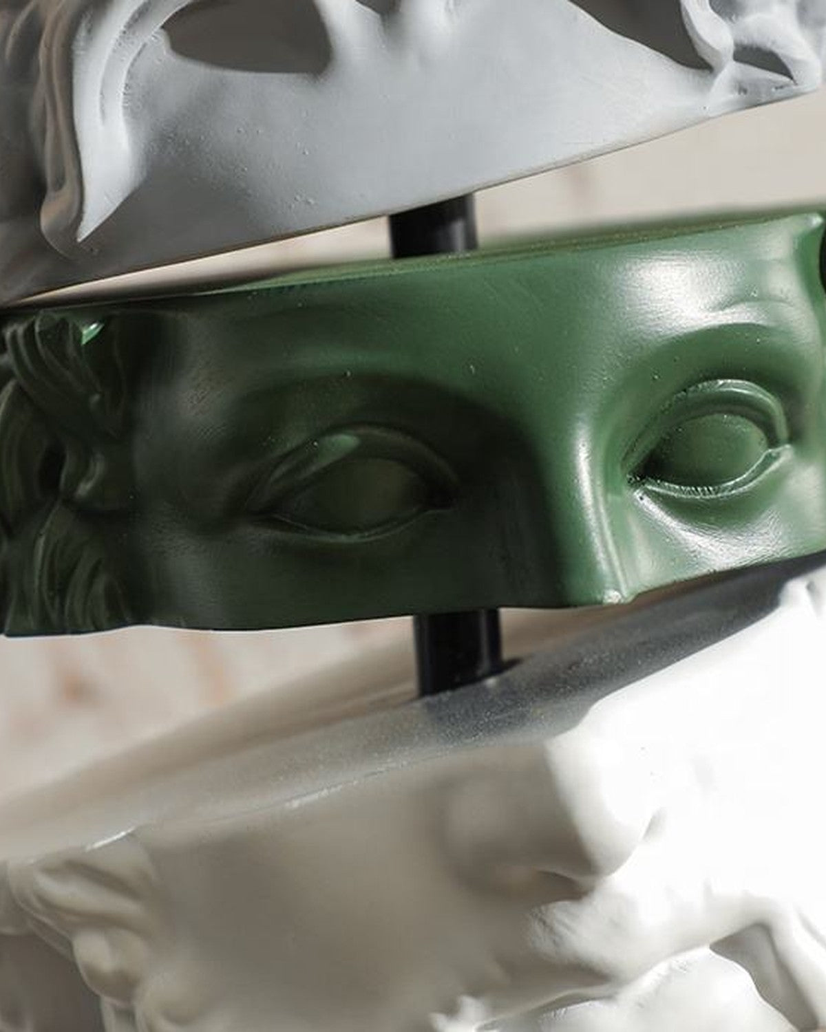 Art Deco Resin Metal Human Statue Sculpture